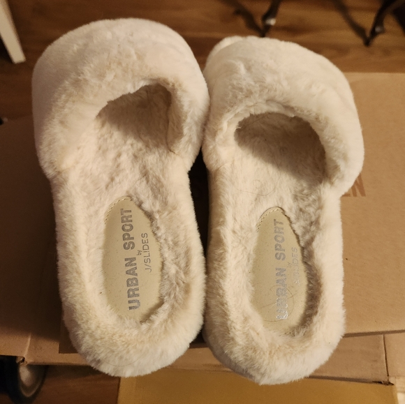 Sherpa Fur Sherpa Slipper Slides KITH X RUSSELL ATHELETIC CORDUROY